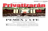 Privatizarán PEMEX-CFE
