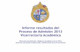 Informe Admisión UC 2013