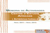 Memoria de Actividades CEA 2012 (Castellano)