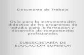 Guía para la instrumentacióndidáctica de los programas deestudio