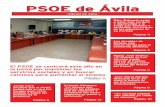 Revista trimestral del PSOE de Ávila. Enero 2013