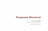 Programa electoral · Luis Castelo