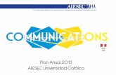 Plan Anual 2013 COMM & MKT - AIESEC Universidad Católica