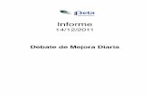 Informe | Debeta de Mejora Diaria | 14-12-2011