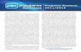 Programa electorial del PP de Alcántara para las elecciones municipales 2011