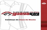Catalogo de Ropa de Manta - Guayakay