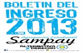 BOLETIN INGRESO 2013 - Derecho UNLP