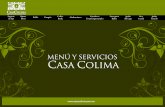 Menu Casa Colima 2012