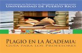 Plagio en la Academia: Guía Para los Profesores