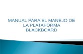 Manejo de la Plataforma Blackboard