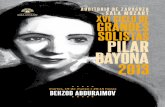 Programa de mano del concierto de BEHZOD ABDURAIMOV