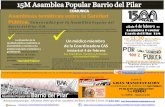 Convocatoria sábado 4 de febrero 2012 Asambleas Populares Barrio del Pilar15M, tema SANIDAD PÚBLICA