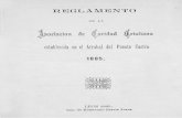 1885. Reglamento de asociación de caridad cristiana establecida en el arrabal de Puente Castro
