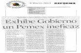 Exhibe Gobierno un Pemex ineficaz