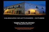 CALENDARIO DE ACTIVIDADES OCTUBRE - MUSEO TEXTIL DE OAXACA
