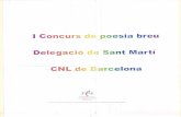 I Concurs de poesia breu de la delegació de Sant Martí