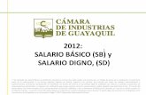 2012: Salario Básico (SB) y Salario Digno (SD)