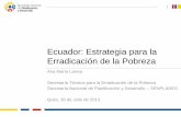 Ecuador: Estrategia para la Erradicación de la Pobreza