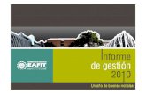 Informe de Gestión EAFIT 2010