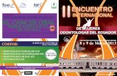 II ENCUENTRO INTERNACIONAL DE MUJERES ODONTOLOGAS DEL ECUADOR