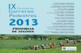 IX Circuito de Carreras Pedestres provincia de Segovia