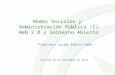 Redes sociales y administración pública (I) web 2.0 y GA