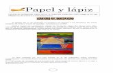 Papel y lápiz nº 13 - Boletín informativo de la Fundación Virgen del Pueyo