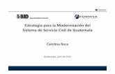 Estrategia para la Modernización del Sistema de Servicio Civil de Guatemala