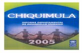 Informe Nacional de Desarrollo Humano 2005 Chiquimula