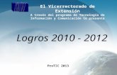 Logros PROTIC 2010 - 2012