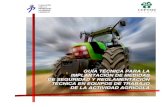 Medidas de seguridad en equipos de trabajo de la actividad agrícola
