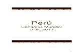 Candidatura PERU UINL 2013