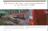 El tren de las oportunidades y el buen café. Por Ángela Meléndez S.