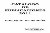 Catálogo Publicaciones Gobierno de Aragón 2011