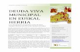 Gaindegia, Informe: Deuda viva municipal de Euskal Herria, 2012