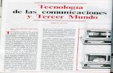 Tenología de las comunicaciones y tercer mundo