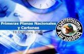Primeras Planas Nacionales y Cartones 18 Octubre 2013