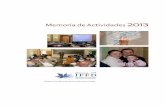 IFFD Memoria de Actividades 2013