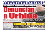 3 Julio 2014, Denuncian a Urbina