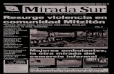 Resurge violencia en comunidad Mitzitón