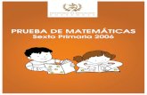 Prueba de Matemáticas para niños de sexto primaria 2006