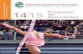 Programa actividades deportivas 14/15