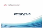 Informe anual de actividades 2013 - 2014