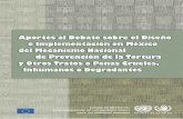 Aportes al debate sobre el diseño e implementación en MX del Mecanismo de Prevención de la Tortura
