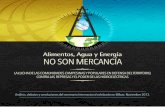 Dossier agua&energia - «Alimentos, Agua y energía NO SON MERCANCÍA»