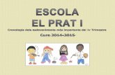 Cronologia 1rTrimestre - Escola El Prat I