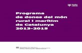 Programa dones món rural i marítim de Catalunya