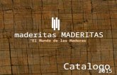 maderitas MADERITAS /Catalogo 2015