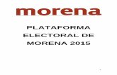Plataforma política 2015 Morena