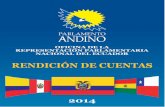 Parlamento Andino - Sede Ecuador - Rendición de Cuentas 2014